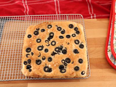 Glútenlaust focaccia brauð